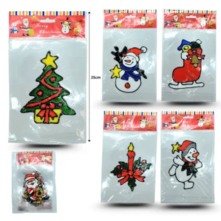 N - 004 sticker navideño inflado ideal para vidro C/12 WD-1037
