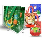 N - 052 bolsa plastificada decorada navideña C/12 TE-2502G