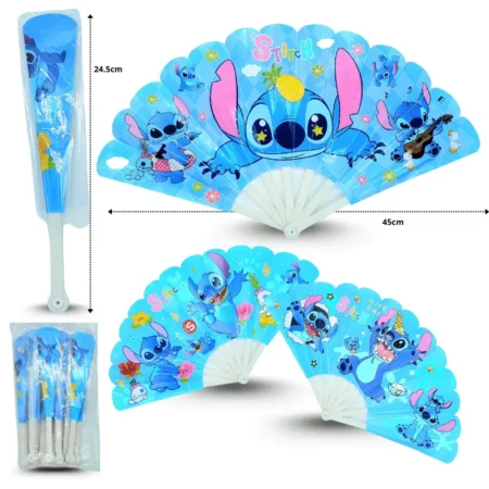 O - 034 abanico decorado infantil Stitch C/12 25F-67