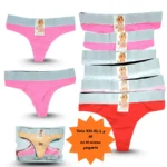 O - 040 tanga banda elástica XXl-XL-L y M en el mismo paquete C/12 F0959