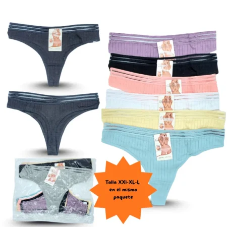 O - 042 tanga XXl-XL-L en el mismo paquete C/12 Y1212