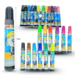 P - 077 plumines en bolsa con asa 12 colores C/12 UA-2535-12