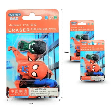 P - 116 goma personajes set 2 pzas C/12 UD-1406