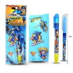 P - 186 marcatextos pluma y stickers super man C/10 075SM CORMAL