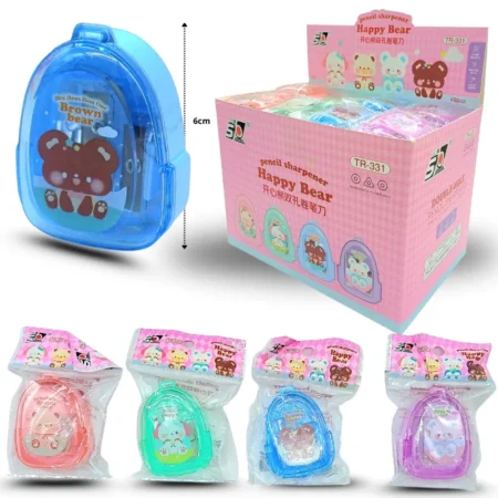 P - 237 sacapuntas doble tipo mochila decorada C/48 PA71321