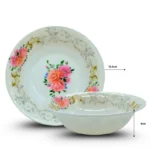 Q - 084 plato sopero pequeño de melamina estampado floral 13.5x3.5 CM C/12 A1139