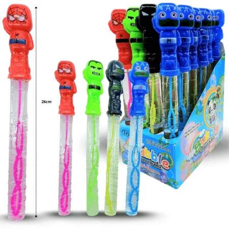 T - 009 burbuja super heroes larga C/24 TG-0519M-2