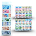 T - 460 billete mini en tira set 5 tiras C/10 ALB MOR