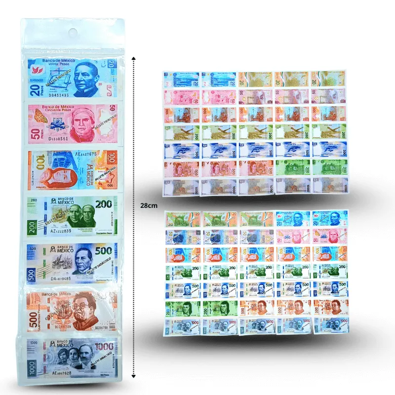 T-460-billete-mini-en-tira-set-5-tiras-C-10-ALB-MOR