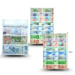 T - 461 billete mediano en tira set 2 tiras C/10 ALB MOR
