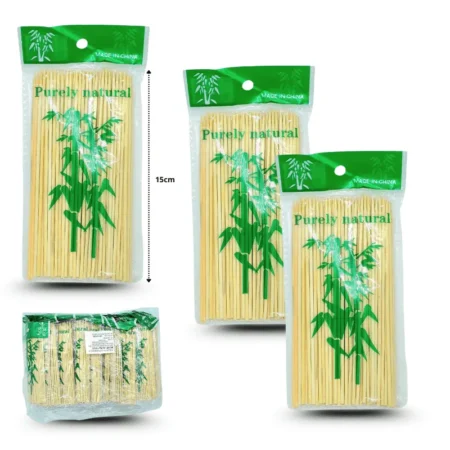 U - 009 palillo de bambu para brocheta 15cm C/20 PG-1012C