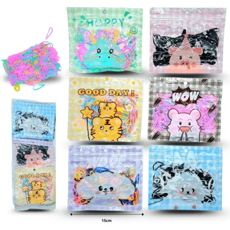 V - 006 liga latex maruchan en bolsa decorada cierre a presión C/12  HLX-