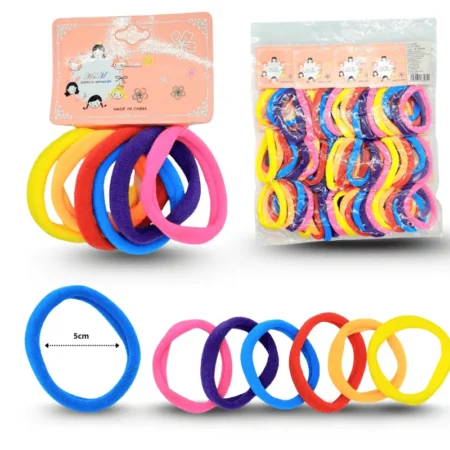 V - 098 liga licra 5cm set 6 pzas colores fosfos C/12 1102-C