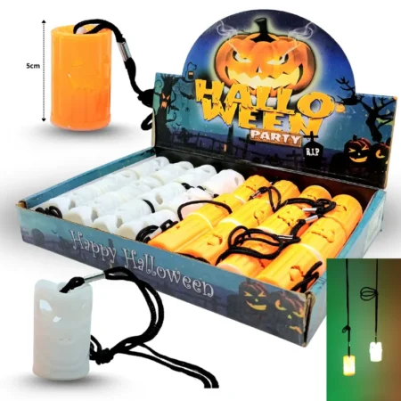 Y - 980 collar luminoso halloween con pila C/24 4049