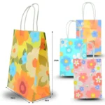 B - 055 bolsa de regalo decorada flores Arnoldi C/12 4H-8