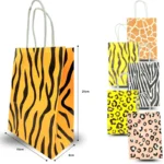 B - 077 bolsa de regalo decorada animal print C/12 4H-12