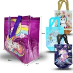 B - 103 bolsa plastificada decorada 23x21x15cm C/12 7F-19