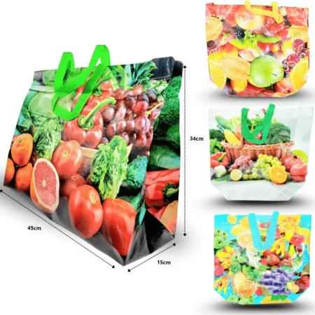 B - 106 bolsa plastificada decorada jumbo C/12 7F-21