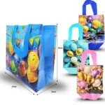 B - 110 bolsa plastificada decorada 23x21x10cm C/12 7F-24