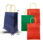 B - 310 bolsa de regalo kraft mediana 26x20x11cm C/12 687-4h-4