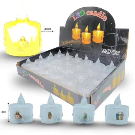 D - 018 vela led religiosa C/24 1H-1