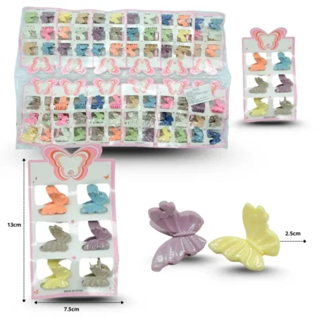 F - 011 pinza mini en blister set 6 pzas C/12 HLZ-65