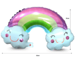 G - 122 globo nube arcoiris pastel C/50 48-1C-5