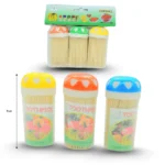 H - 028 palillo dental bote redondo set 3 pzas C/10 1H-3