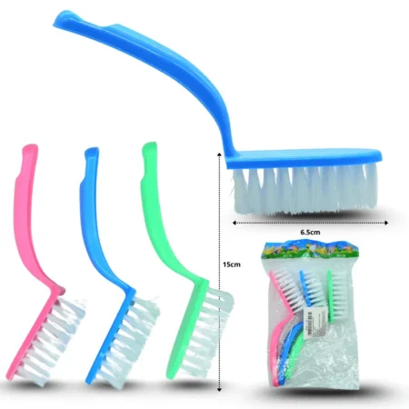 H - 905 cepillo para limpieza con mango set 3 pzas C/10 1H-1