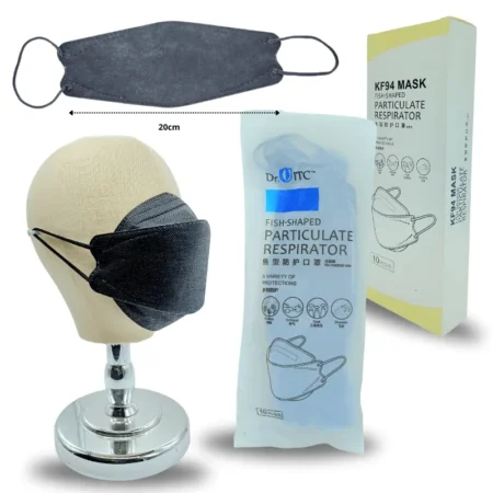 O - 002 cubre bocas negro KF94 C/10