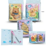 P - 057 libreta con pluma decorada capy bara C/12 b22