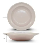 Q - 453 plato sopero beige C/50 ALB MOR