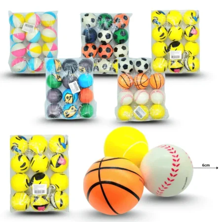 T - 018 pelota esponja diferentes modelos C/12 1H-2
