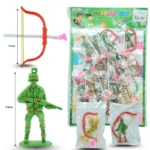 T - 042 juguete en planilla soldado con arco y flecha C/20 1D-6