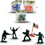 T - 051 soldado maqueta set 5 pzas C/10 YO-526
