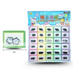 T - 058 iman par en planilla figuras surtidas C/30 1D-2