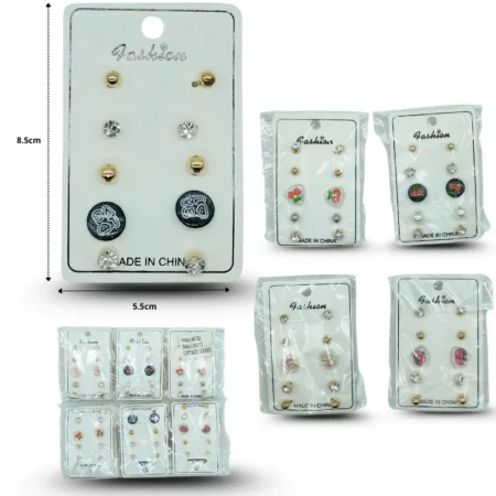 A - 021 arete 5 pares fashion C/12 25U-112 o 25U-112