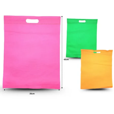 B - 019 bolsa ecologica 45x35cm un solo color por paquete C/50 D3170