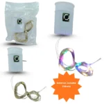 D - 002 alambre 1.40 mts luz led colores diferentes ritmos encendidos C/10 C0905