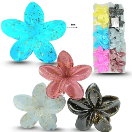 F - 017 pinza loto jaspeada 8cm C/12 HLW-88