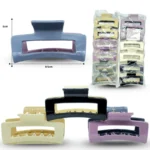 F - 023 pinza rectangular hueca bicolor 8.5cm C/12 TA-1501-33