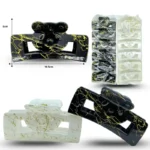 F - 029 pinza rectangular marmoleada oso 10.5cm C/12 TA-1501-59