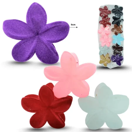 F - 032 pinza loto aterciopelada 9cm C/12 HMD-16