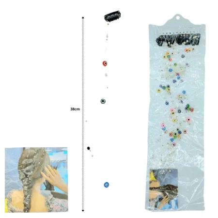 F - 566 decoración para cabello ojo turco C/12 22Q-41