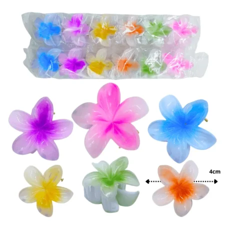 F - 626 pinza flor de loto mini colores C/12 59-1H-2