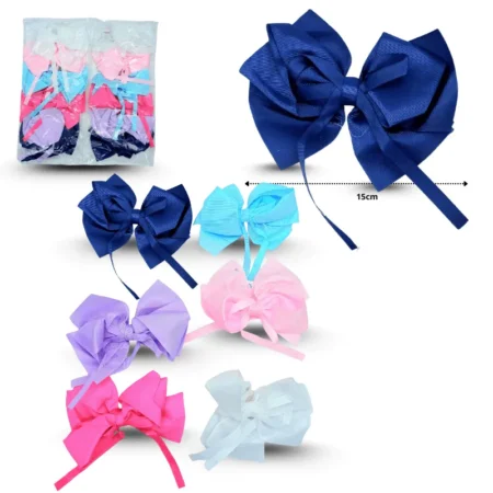 J - 047 pico  moño liso con listón C/12 25R38