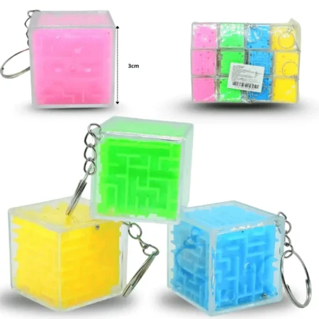 L - 328 llavero cubo laberinto con balin C/12 ZJ-0566 o 3587