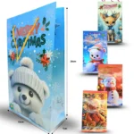 N - 252 bolsa navideña chica 26x15x7cm C/12 CRS TRS