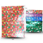 N - 300 papel para envolver decorado navideño C/50 1668