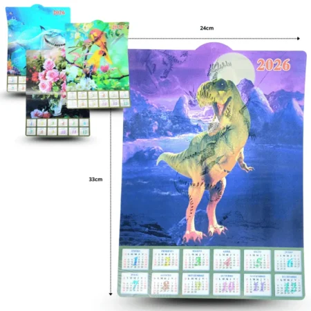 NY - 001 calendario holograma 2026 C/10 J8002